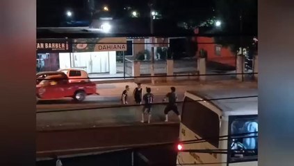 Ttrabajadores de barbería atacados por presuntos adictos en plena ruta en Capiatá