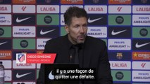 Simeone fier de son équipe malgré la défaite