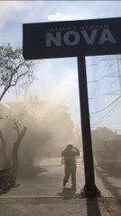 Incendio en zona comercial de Lambaré