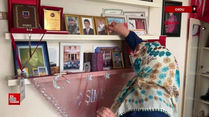 Ordu'da şehit evlatlarının hatırasını 'anı odası'nda yaşatıyorlar