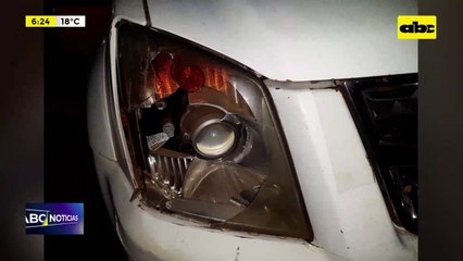 Capiatá: joven destrozó una patrullera a pedradas