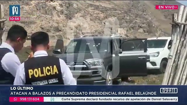 Pérou - Le candidat à la présidentielle d'avril prochain Rafael Belaunde a échappé à une attaque armée au sud de Lima: Depuis une moto, des coups de feu ont été tirés