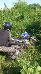 Momento En Que Recuperan La Moto Robada