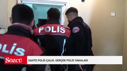 Sahte polis çaldı, gerçek polis yakaladı
