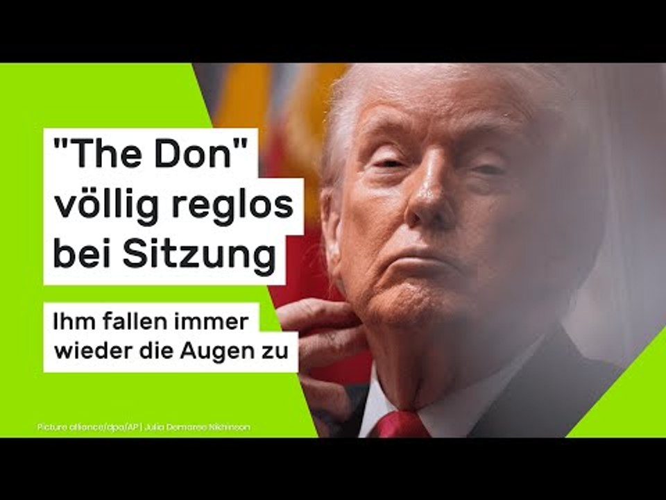 Donald Trump: 'The Don' völlig reglos bei Sitzung - ihm fallen immer wieder die Augen zu