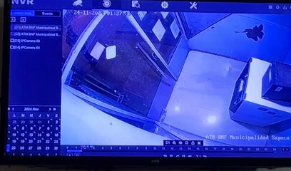 Así se robaron un cajero automático en Sapucái