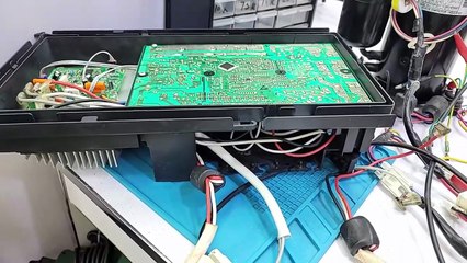 Haier DC inverter AC E7 error code  inverter ac pcb training institute