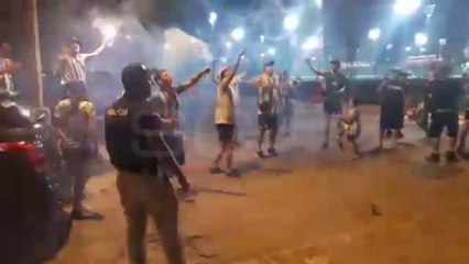 Video: hinchas de Racing llevaron su aliento al equipo antes de la final de la Sudamericana