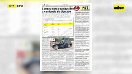 Diputado usa combustible pagado por la Municipalidad de Lambaré