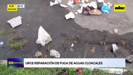 Video: Vecinos del barrio Sajonia denuncian fuga cloacal