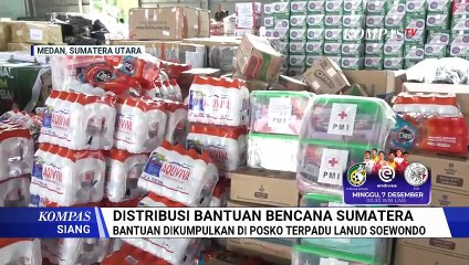 Bantuan Logistik Korban Bencana di Sumatera Dikumpulkan di Posko Lanud Soewondo Medan