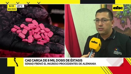 Cae carga de ocho mil dosis de éxtasis proveniente de Alemania