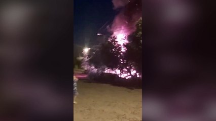 Dos casas feron afectadas por un incendio en Fernando de la Mora