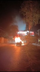 Un fallecido tras choque e incendio de vehículo sobre avenida Mariscal López