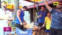 Video: hinchas llenan de color el centro de Asunción en la previa de la final de la Sudamericana