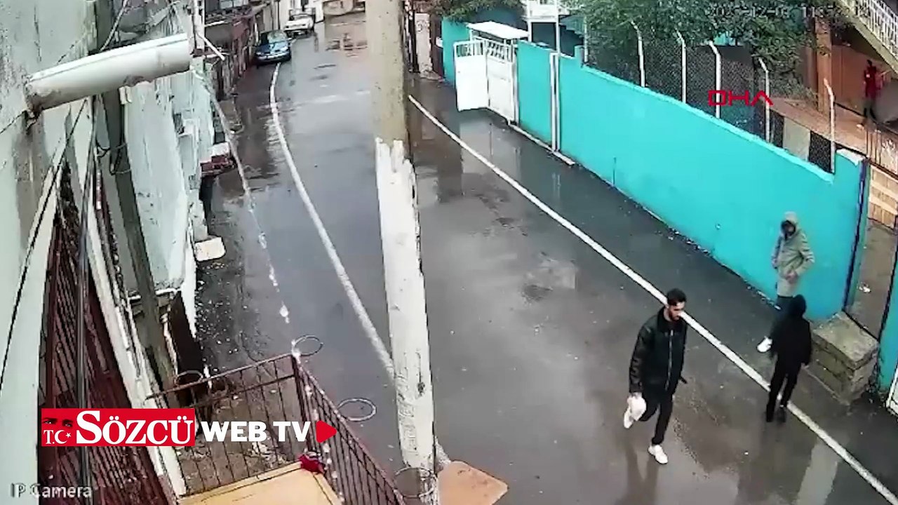 Husumetlisini ezmeye çalıştı o anlar saniye saniye kaydedildi