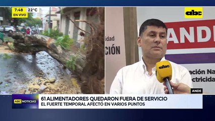 Cortes de luz en Asunción: falta de desagüe pluvial es un problema para la ANDE