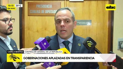 Gobernaciones y municipios son las instituciones menos transparentes, según contralor