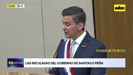 Las reculadas del Gobierno de Santiago Peña