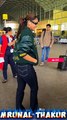 Bollywood Actress Mrunal Thakur Arrived at Airport for Traveling 🤓