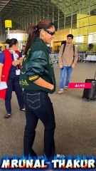 Bollywood Actress Mrunal Thakur Arrived at Airport for Traveling 🤓