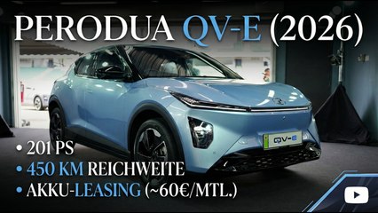 Günstiger E-Flitzer? Perodua QV-E 2026 vorgestellt!
