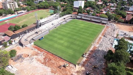 Así luce hoy el estadio de Olimpia