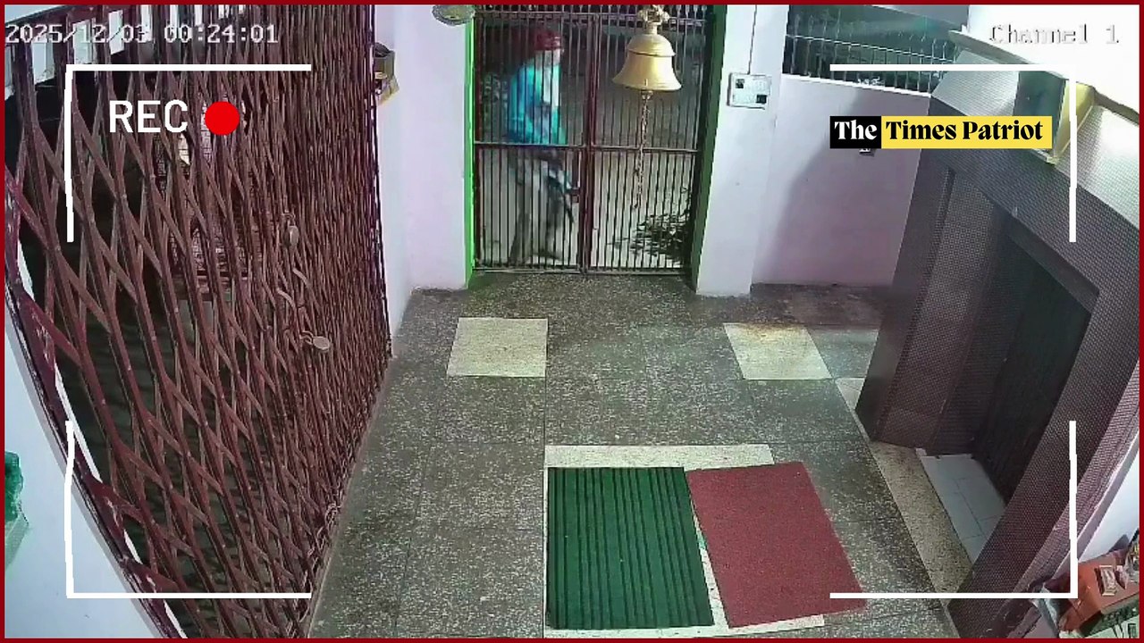 Muzaffarnagar on Edge: Fearless Thieves Target Temple, CCTV Footage Exposes Ongoing Thefts