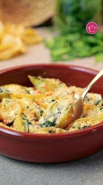 بالفيديو، باستا بالجبن والسبانخ كريمية