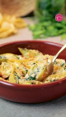 بالفيديو، باستا بالجبن والسبانخ كريمية