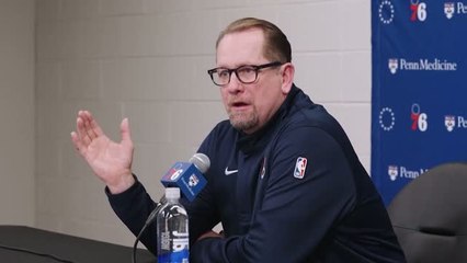 76ers - Nurse : ''Nous n’arrivions pas à tenir le rythme cinq minutes''