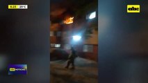 Video: Un departamento se consumió en llamas aparentemente por un cortocircuito