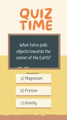 Yellow and Brown Animated Trivia Quiz Time Mobile Video