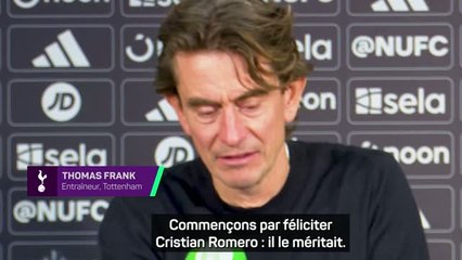 Tottenham - Thomas Frank encense Cristian Romero pour son doublé spectaculaire