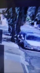 Así borran espejos de los autos en el microcentro de Asunción