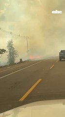 Video: ruta Luque-Sanber está intransitable a raíz de focos de incendio que generan una gran humareda
