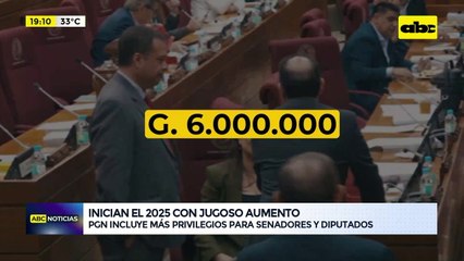 “Ya están mejor”: legisladores cobrarán G. 6.000.000 de aumento desde enero