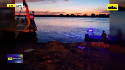 Video: Chofer de camión falleció ahogado en aguas del Río Paraguay
