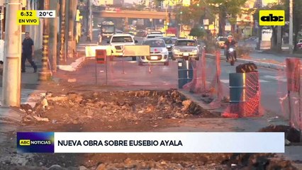 Eusebio Ayala: cierre de media calzada por  nuevas obras frente a la SND