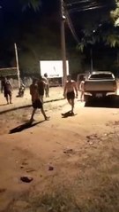 Policía gatillo fácil casi causa una tragedia en una cancha de pikivóley de Coronel Oviedo