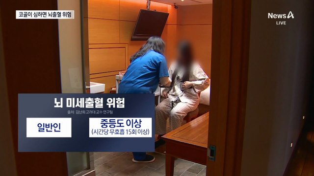 코골이 심하면 뇌출혈 위험신호?