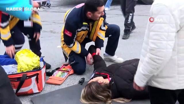 Kayseri'de film gibi otobüs kazası tatbikatı: Role fazla kaptırdılar