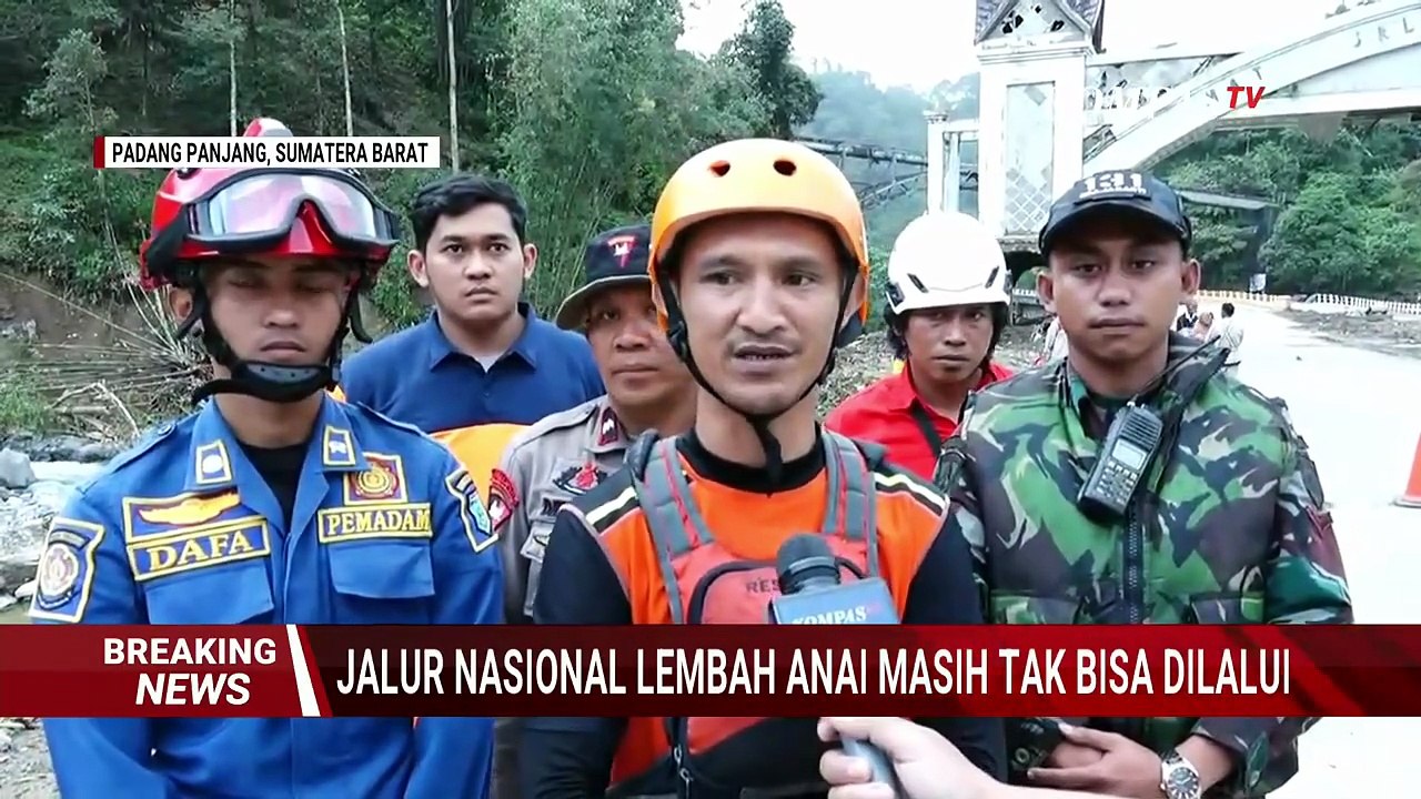 Akses Terputus Akibat Banjir-Longsor, Jalur Nasinal Lembah Anai Masih Belum Bisa Dilalui
