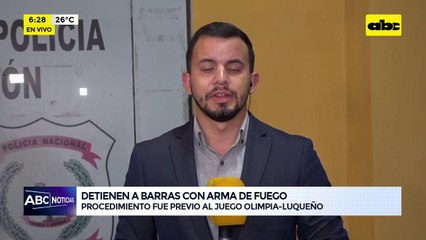 Olimpia-Luqueño: Cuatro barrabravas detenidos e incautan armas