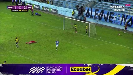 El gol de Richart Ortiz en la derrota de Manta en Ecuador