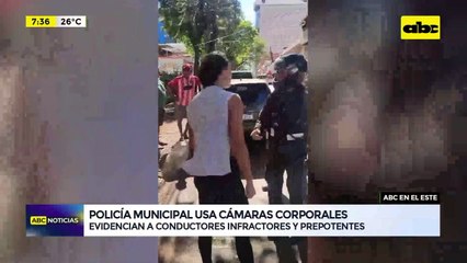 Ciudad del Este: agentes de tránsito portan cámaras corporales durante procedimientos