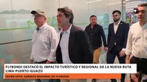 Flybondi destacó el impacto turístico y regional de la nueva ruta Lima-Puerto Iguazú