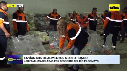 400 familias aisladas por desborde del Pilcomayo: envían 10 mil kilos de alimentos a Pozo Hondo