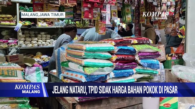 Jelang Nataru, TPID Kota Malang Sidak Harga Kebutuhan Pokok di Pasar