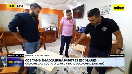 Ciudad del Este también comprará pupitres chinos, pero a menor precio